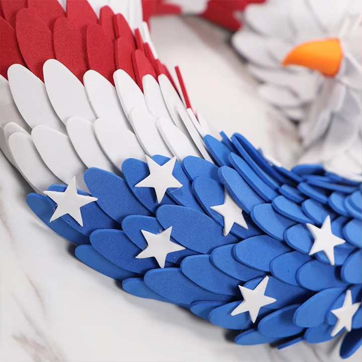 Patriotisk Ørn Amerikansk Flagg krans for Uavhengighetsdagen Luvikno