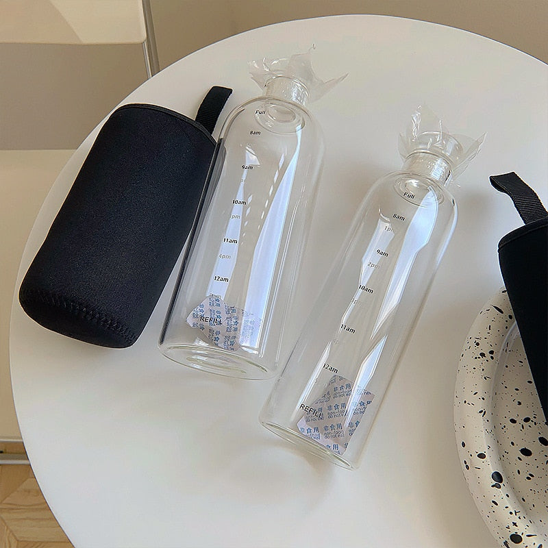 Luvikno | Time Scales varmebestandig glass vannflaske