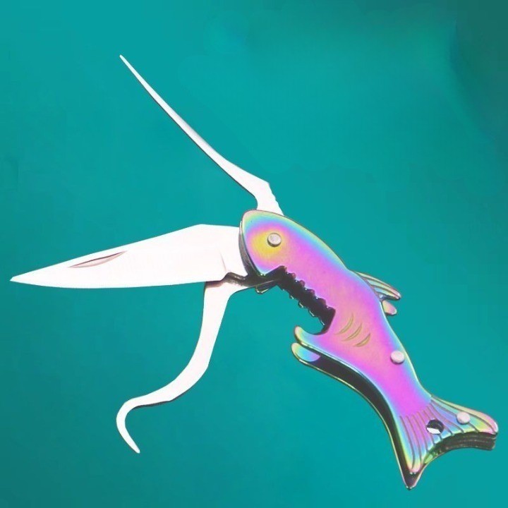 Sharp Shark Multifunksjonell Tannpirker Kniv Nøkkelring | Luvikno