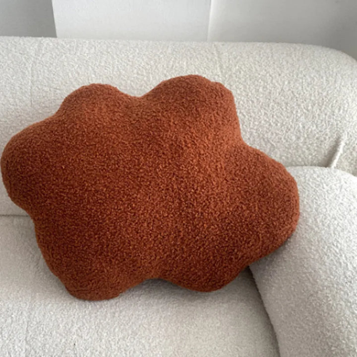 Nordic Bouclé Abstrakt Putefor – Minimalistisk Plysjpute | Luvikno