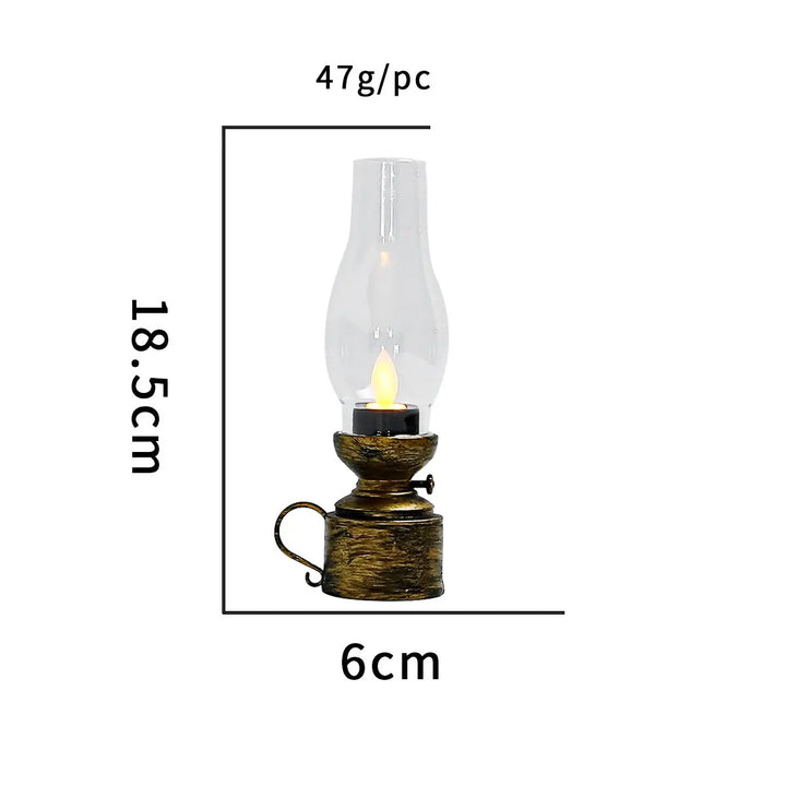 Vintage lampe – Retro design med varmt LED-lys for stue eller spisestue | Luvikno