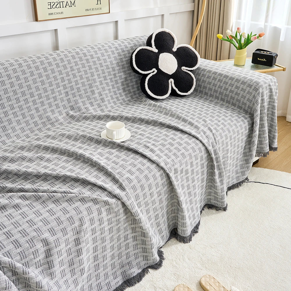 Sofateppe kast | Vendbar design & Ekstra stor | Lett å ta vare på & Ripebestandig | CasaLunea Luvikno