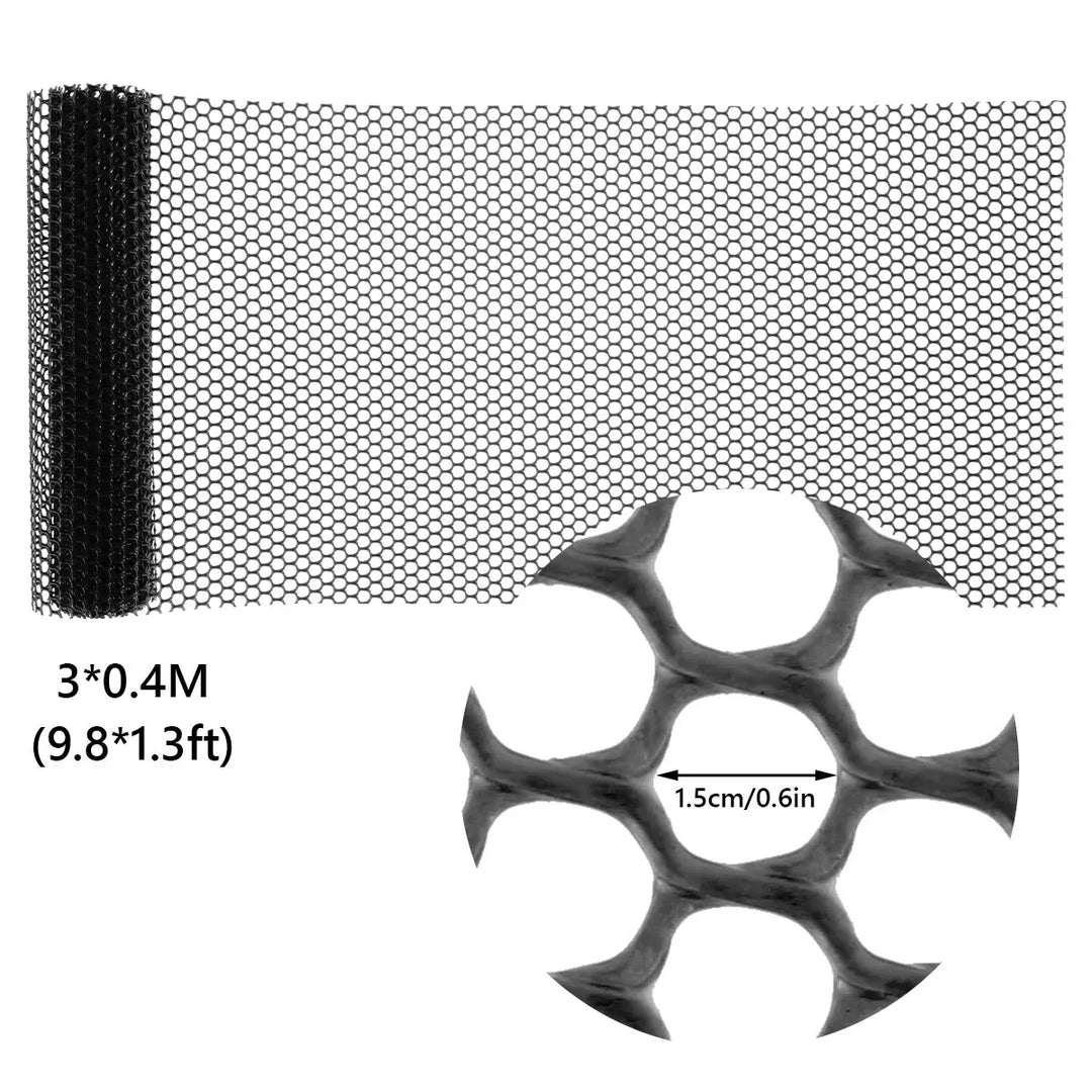 Luvikno | FlexGuard Mesh | Plastgjerde nett for hage- og trestammebeskyttelse | 300 × 40 cm / 600 × 40 cm | Værbestandig & tilpassbar