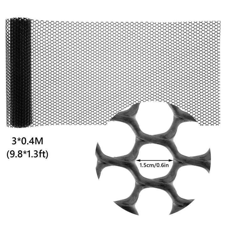 Luvikno | FlexGuard Mesh | Plastgjerde nett for hage- og trestammebeskyttelse | 300 × 40 cm / 600 × 40 cm | Værbestandig & tilpassbar