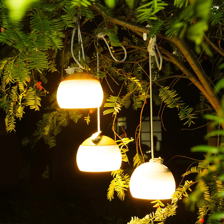 Retro oppladbar campinglampe med USB Luvikno