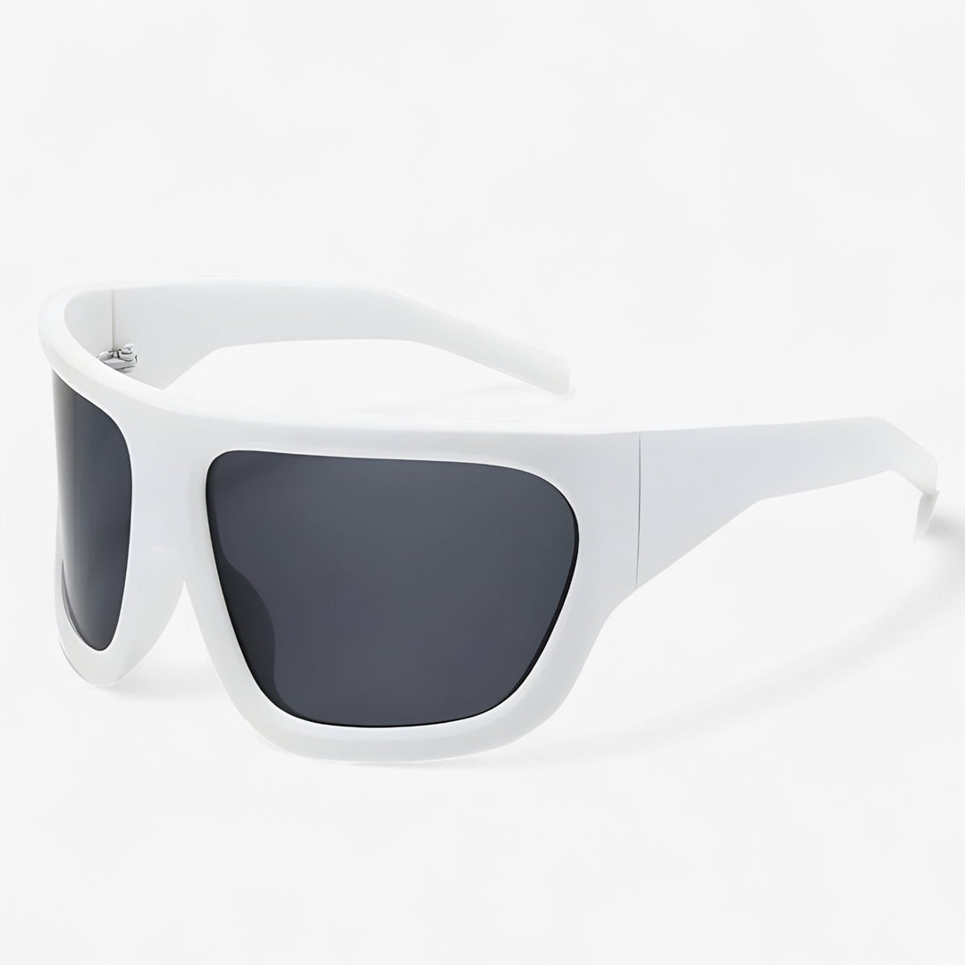 Oversized Steampunk Sports Solbriller med Wraparound Design – Ignix | Luvikno