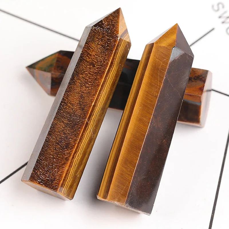 Luvikno | Krystall Obelisk Elaria | Naturlig Stein Healende Stein | For Meditasjon & Reiki | 4–8 cm