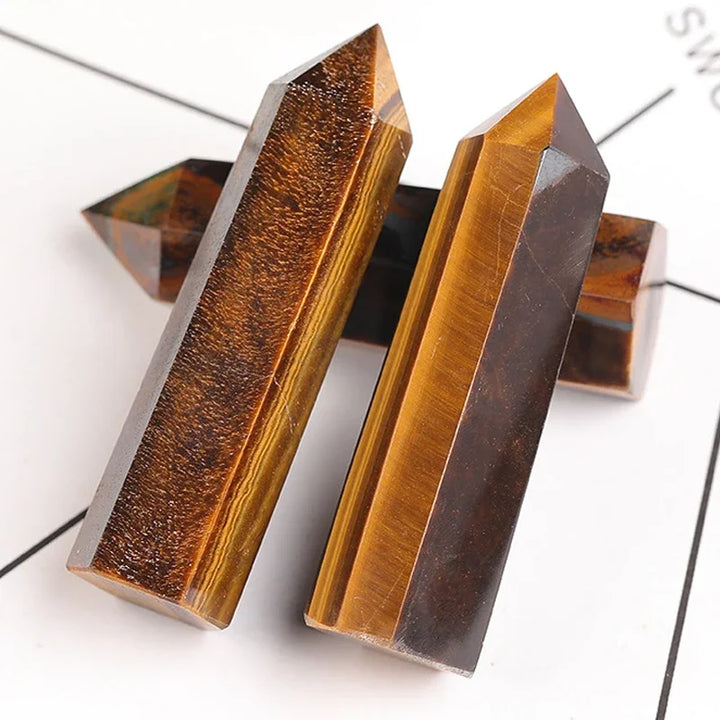 Luvikno | Krystall Obelisk Elaria | Naturlig Stein Healende Stein | For Meditasjon & Reiki | 4–8 cm