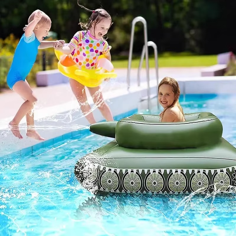 Ultimate Water Battle Oppblåsbar Flyte med Integrert Vannpistol Luvikno