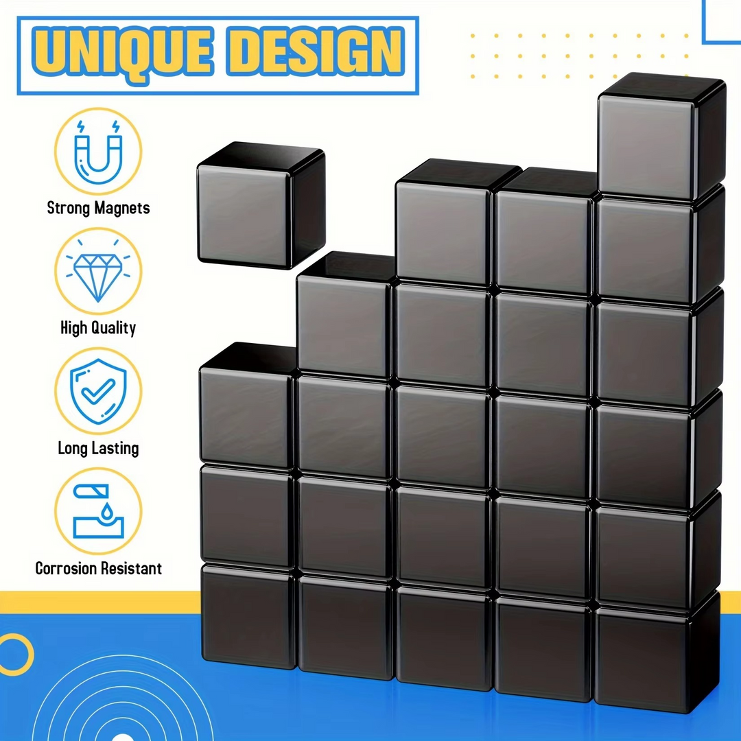 Premium Multi-Use Square Magneter med Eksepsjonell Styrke Luvikno