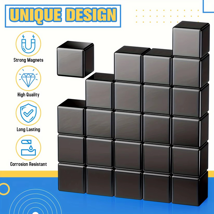 Premium Multi-Use Square Magneter med Eksepsjonell Styrke Luvikno