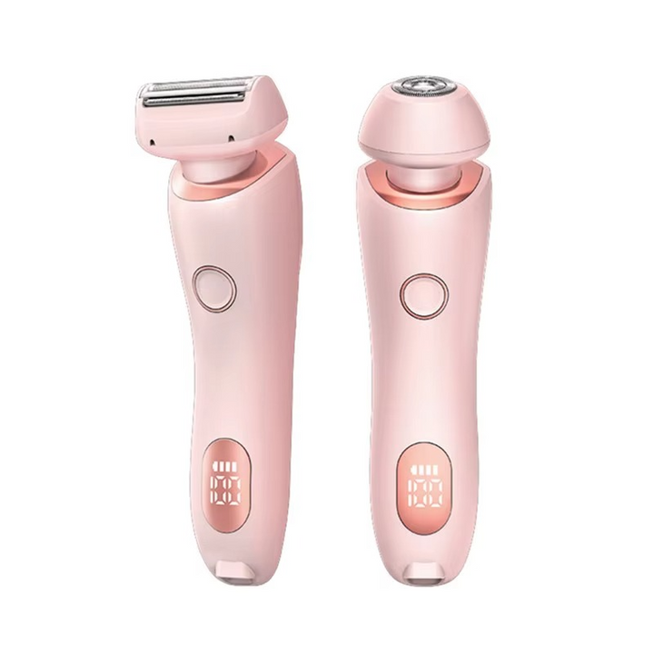 2-i-1 Dame Trådløs Hårfjerning Barberhøvel og Bikini Trimmer Luvikno