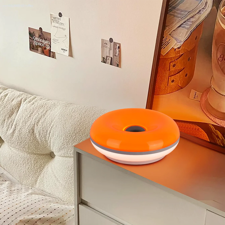 Luvikno | Bordlampe Luminoro Bauhaus | USB & Berøring | RGB 16 farger med fjernkontroll | Ambient lys for stue & soverom