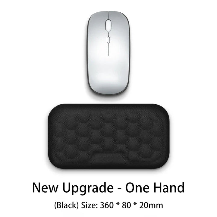 Luvikno | SilentaPad Håndleddstøtte | Ergonomisk Musmatte med Minne Skum & Massasjområde | For PC, Laptop & Gaming