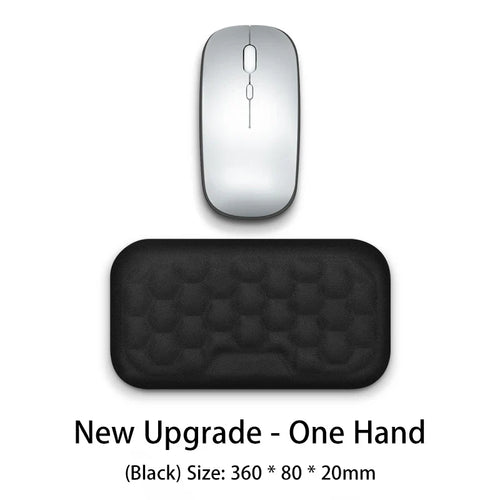 Luvikno | SilentaPad Håndleddstøtte | Ergonomisk Musmatte med Minne Skum & Massasjområde | For PC, Laptop & Gaming