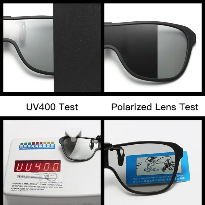 Clip-On Solbriller Polaroid Flip-Up | Luvikno
