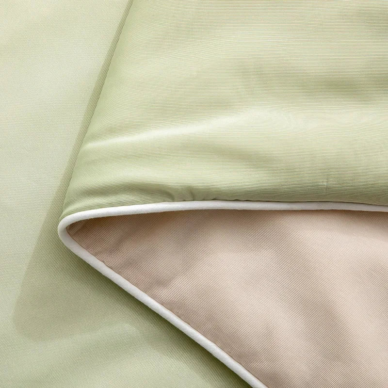 Air Condition Sommer Komforter — Ren Farge Is Silke Kjøleteppe, Lett & Glatt Twin/King Størrelse Quilt | Luvikno