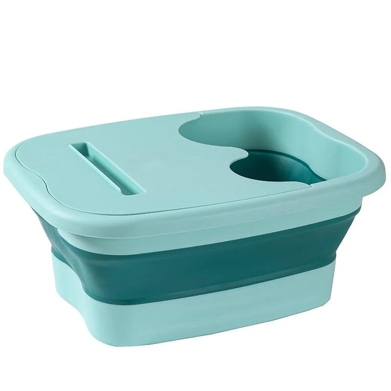 Luvikno | Solevia Sammenleggbar Fotbad med Massasje funksjon | Plassbesparende og robust | For fotpleie, pedikyr og avslapning hjemme