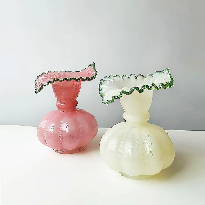 Glass Pumpkin Vase | Luvikno