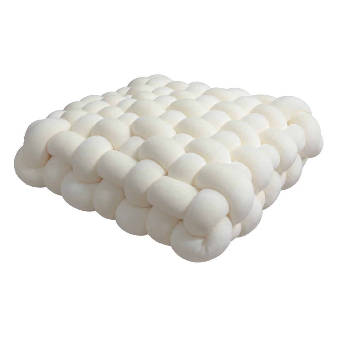 Chunky Woven Knot Cushion | Luvikno