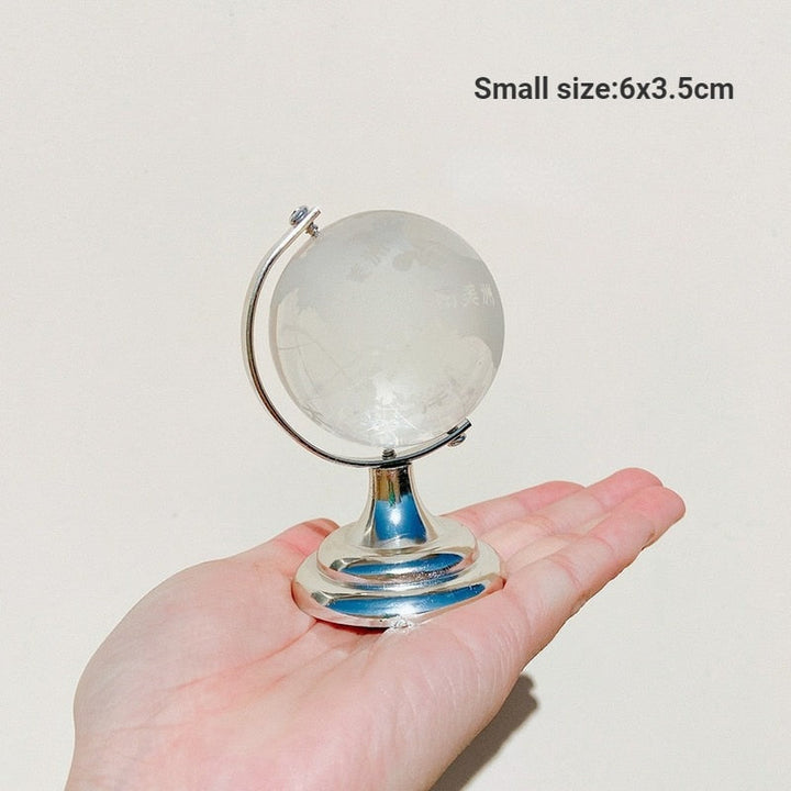 Klar Transparent Miniatyr Glass Jordklode | Luvikno