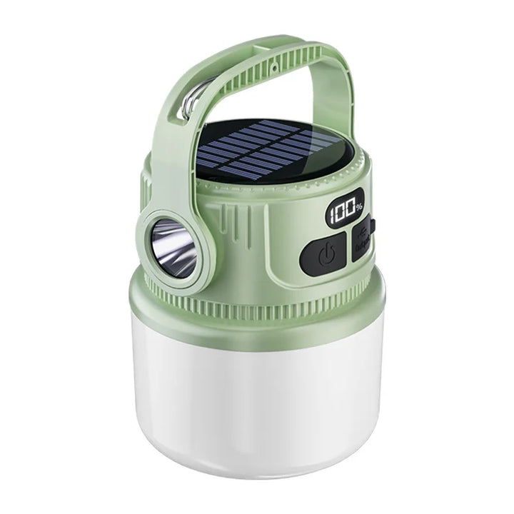 Luvikno | Luminatra Solar LED Campinglampe | Oppladbar & Vanntett | 6 Lysmoduser | For Utendørs, Nødsituasjoner & Reise