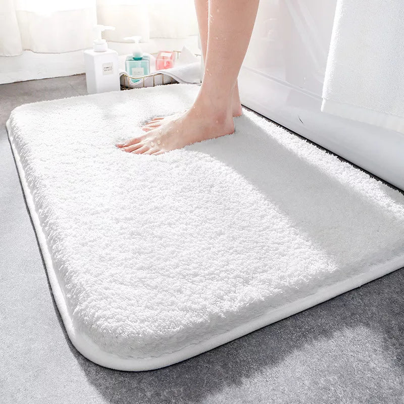 SoftStep Luksus Bade Matte – Ekstra Tyk Mikrofiber Matte med Sklisikre og Høy Absorpsjon | Luvikno