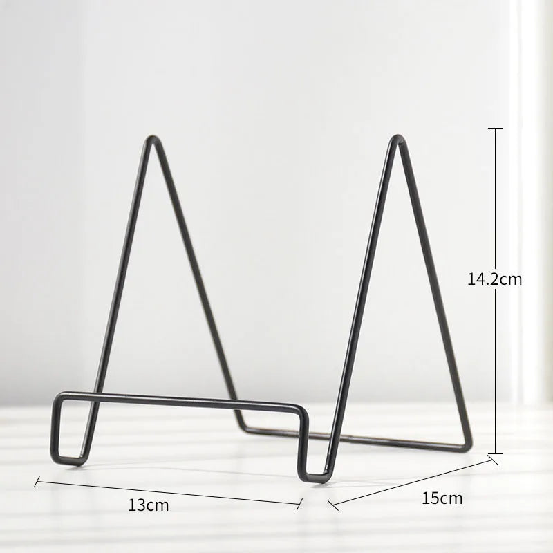 Luvikno | Iron Art Multi-Use Display Stand: Allsidig magasin-, servise-, bilde- og fotobokoppbevaringsstativ for boligtilbehør