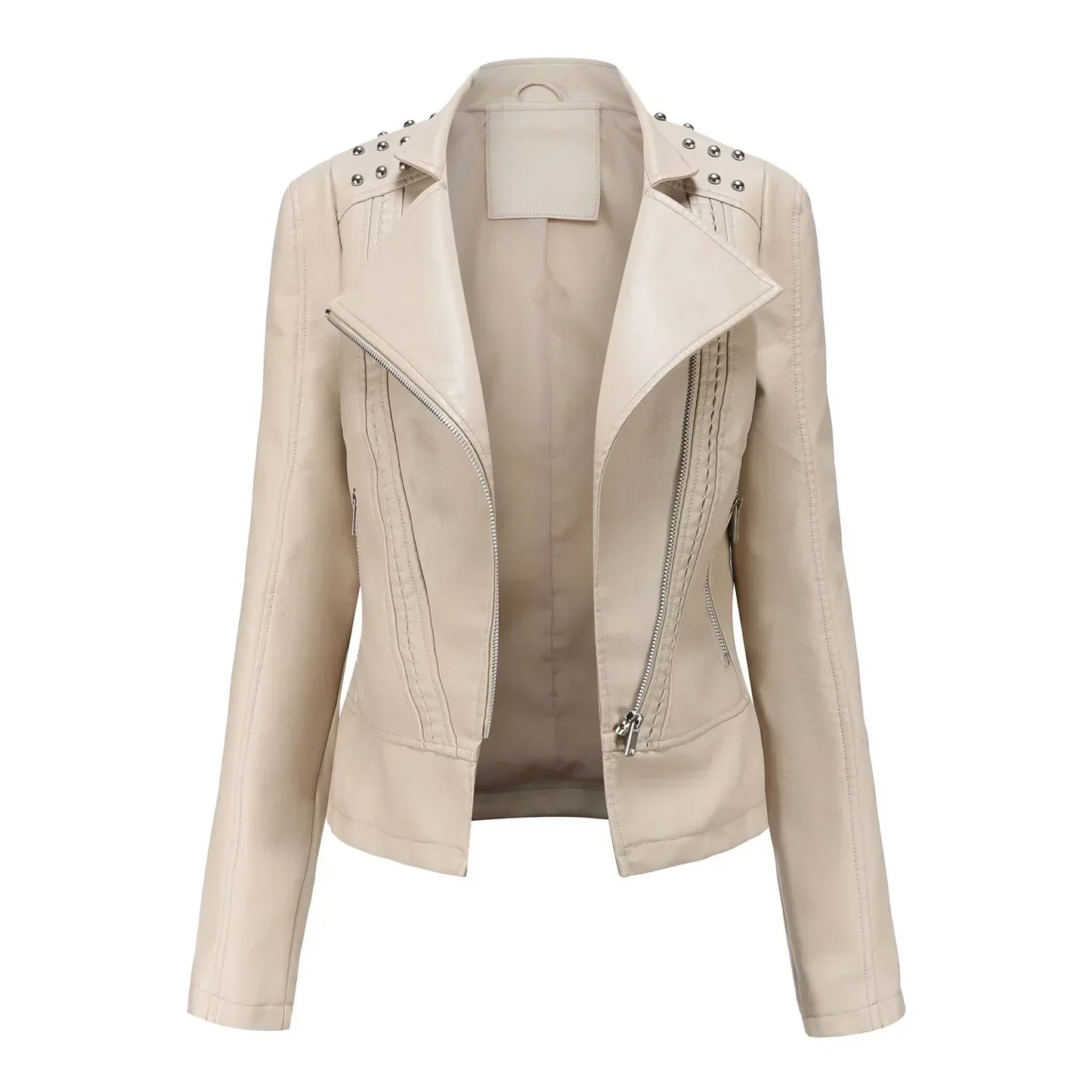 Luvik | Veste en cuir slim femme