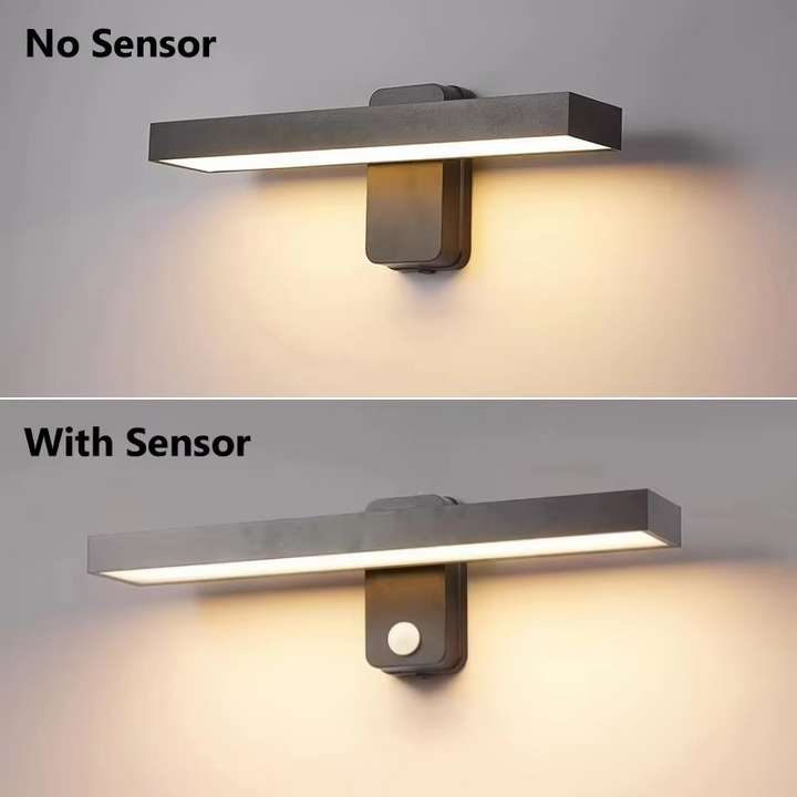 Justerbar PIR Bevegelsessensor Utendørs Vegglampe - IP65 Vanntett, Ideell for Utvendig Inngang og Veranda Luvikno
