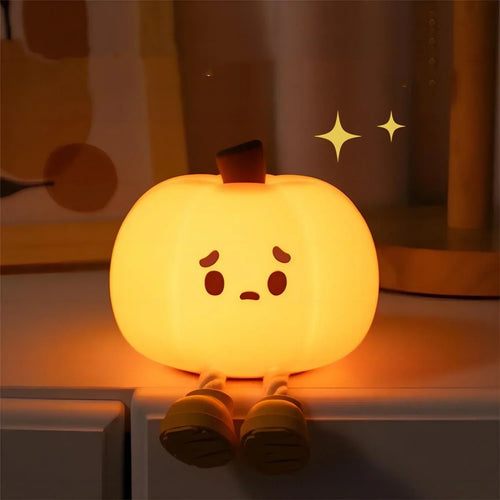 GlowPumpkin Lys - Atmosfærisk Nattlys med Varm Glød Luvikno