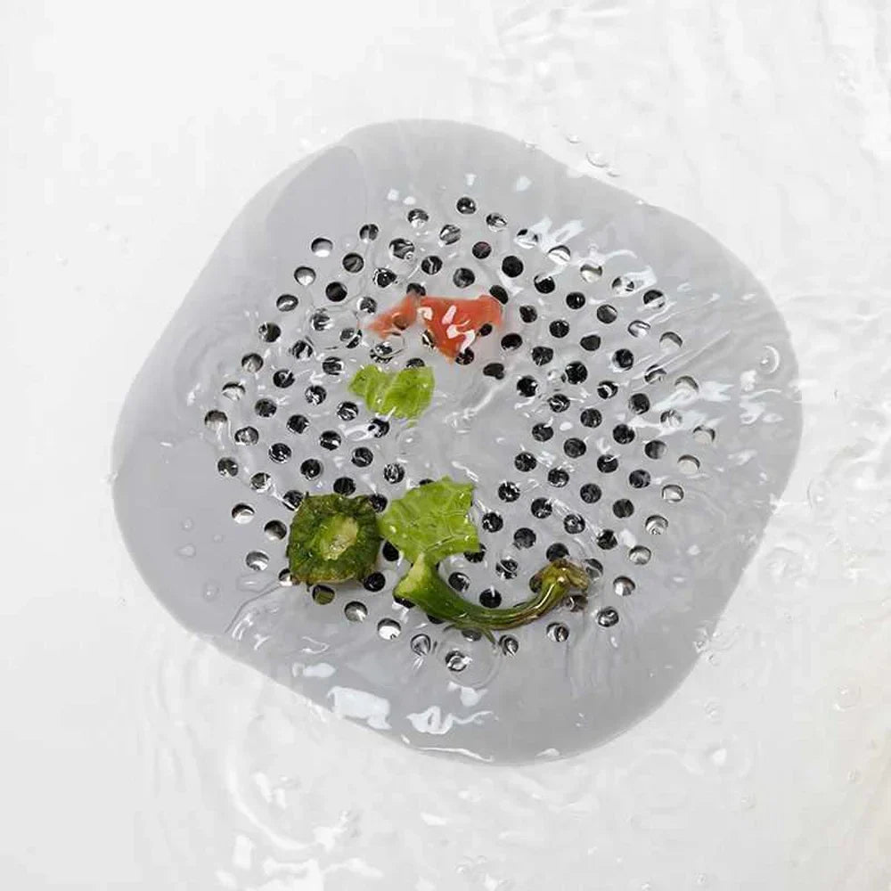 Luvikno | CleanDrainy Dreneringsbeskyttelse med sugekopp | Hårfanger & Anti-blokkerende | For dusj, kjøkken & bad