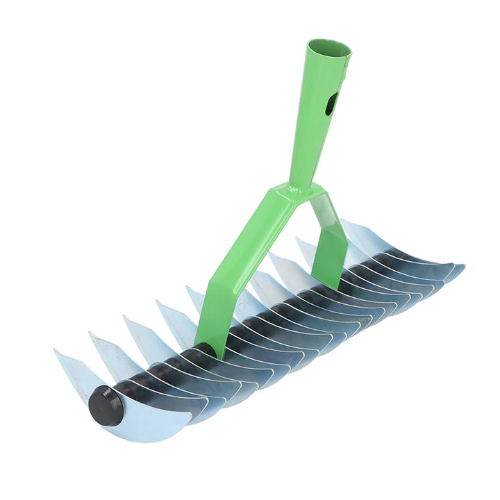 Luvikno | RasenPro Rake Head | Gress Scarifier Rustfritt Stål | Bøyd Tinner | For Mose, Blader & Jordpleie