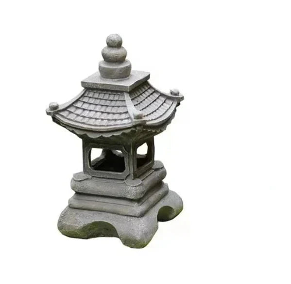Japansk hage lantern - Værbestandig LED utendørs belysning for Zen hager | Luvikno