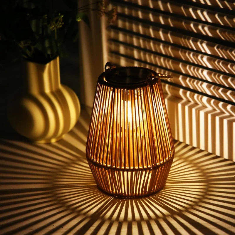 Solar Rattan Lantern Luvikno