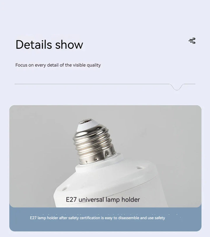 30W E27 Takvifte Lys med Fjernkontroll - LED Dimming Funksjon, Intelligent Stille Vifte for Soverom & Stue | Luvikno