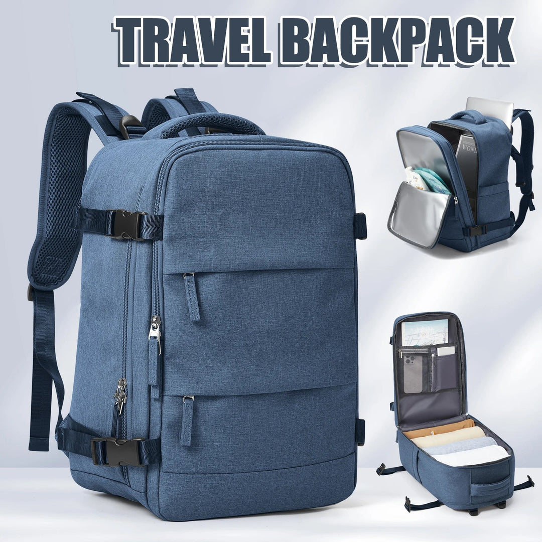 Luvikno | Reise Ryggsekk Travomate | Vanntett & Allsidig | 15.6" Laptoprom | Stor Kapasitet med Fukt-Tørr Separasjon