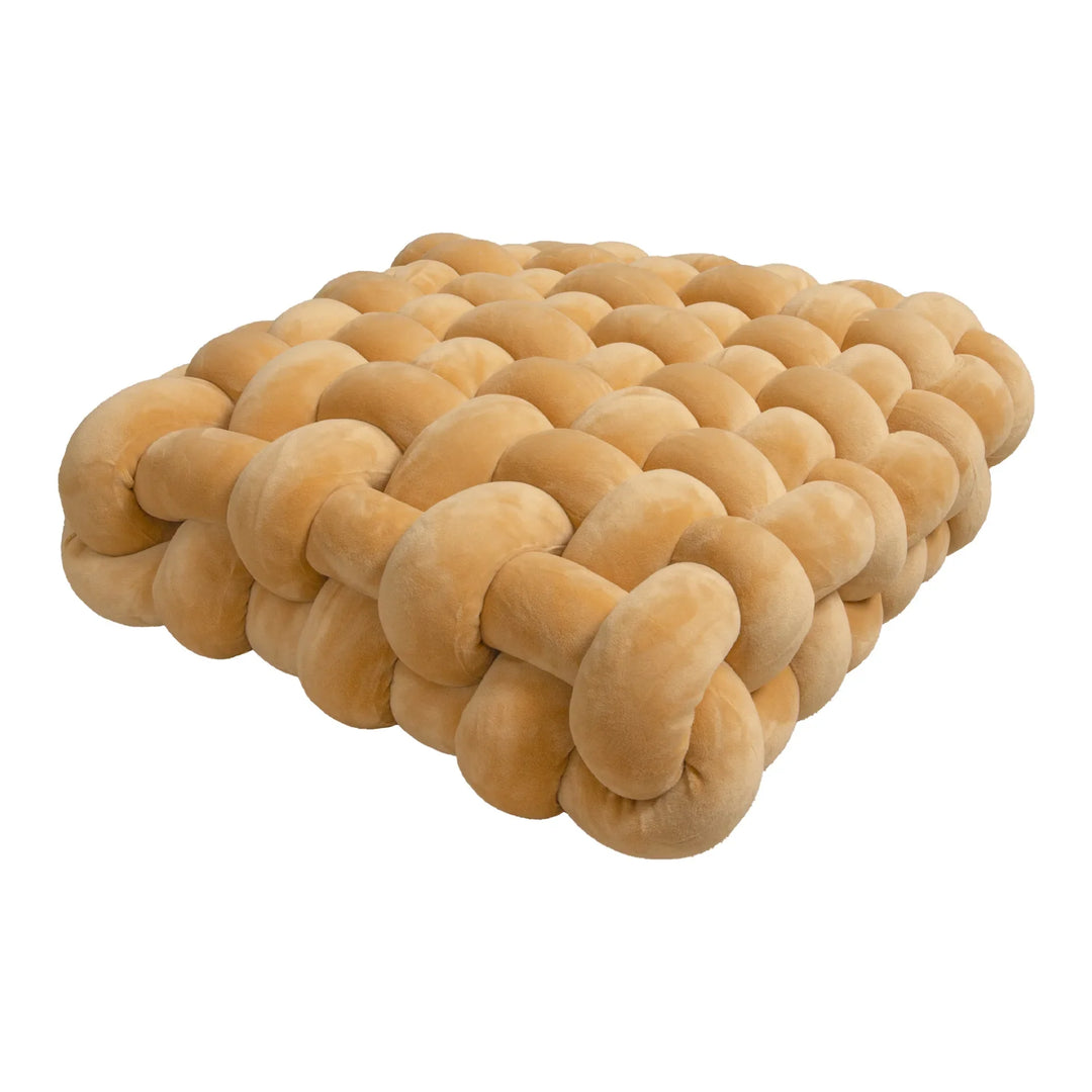 Chunky Woven Knot Cushion | Luvikno