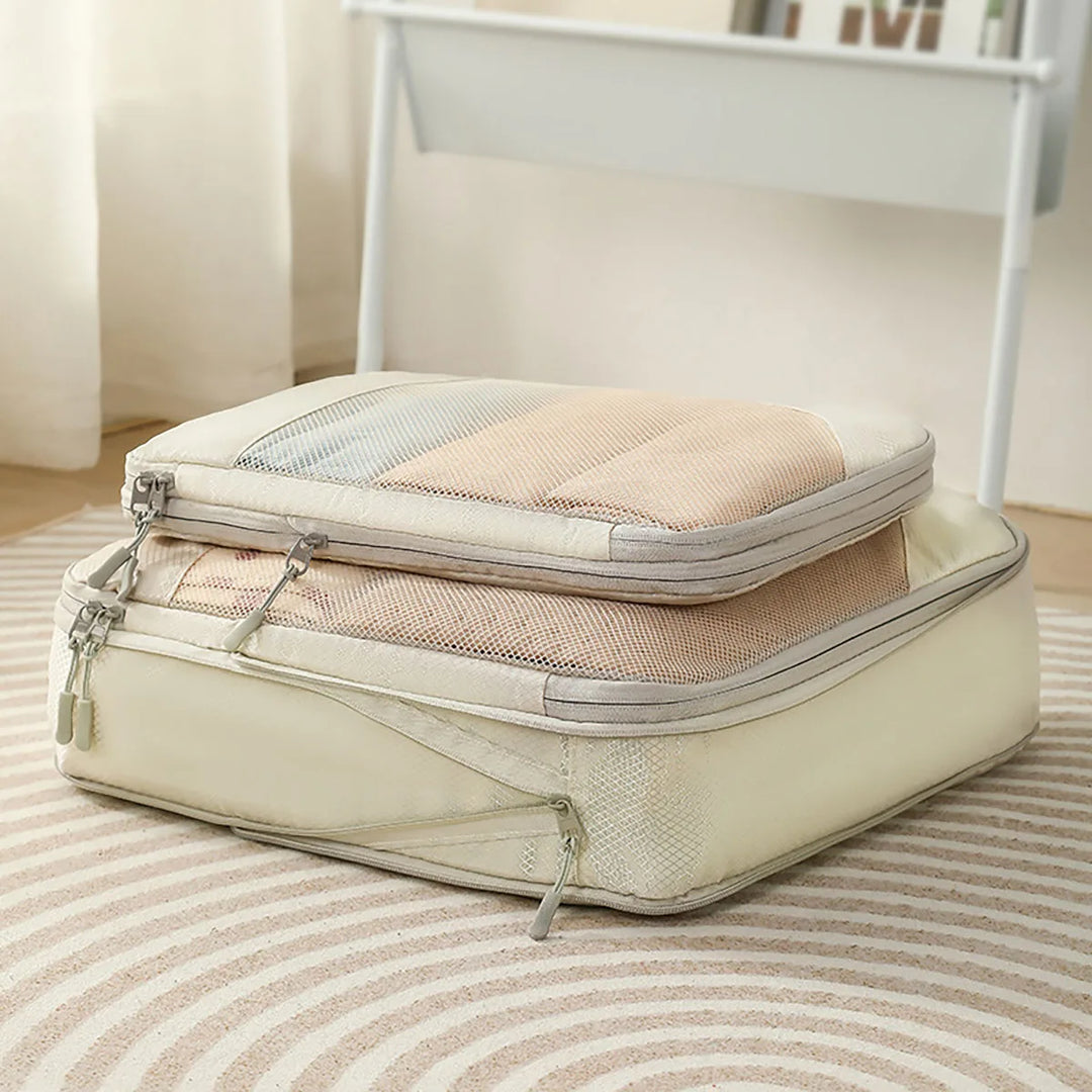 Luvikno | PackNest Kompresjons Organizer Set | 5-delt | Plassbesparende & Vannavvisende | Ideell for reise & hverdagsbruk