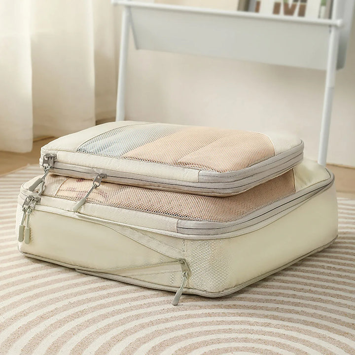 Luvikno | PackNest Kompresjons Organizer Set | 5-delt | Plassbesparende & Vannavvisende | Ideell for reise & hverdagsbruk