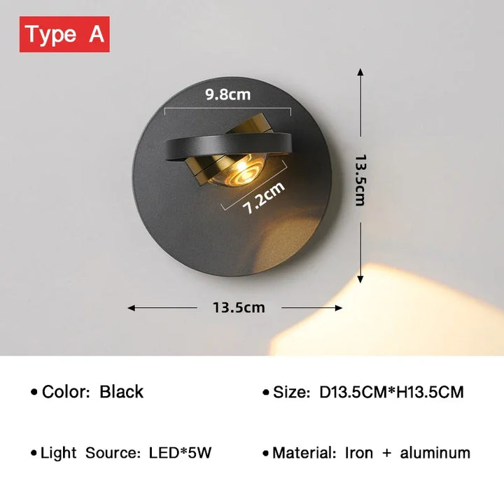 BrightTurn – Justerbar LED Vegglampe for Ethvert Rom Luvikno