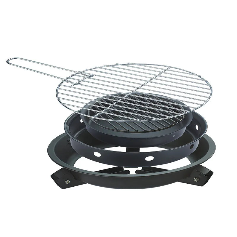 Bærbar Non-Stick Elite Adventure Campinggrill | Luvikno