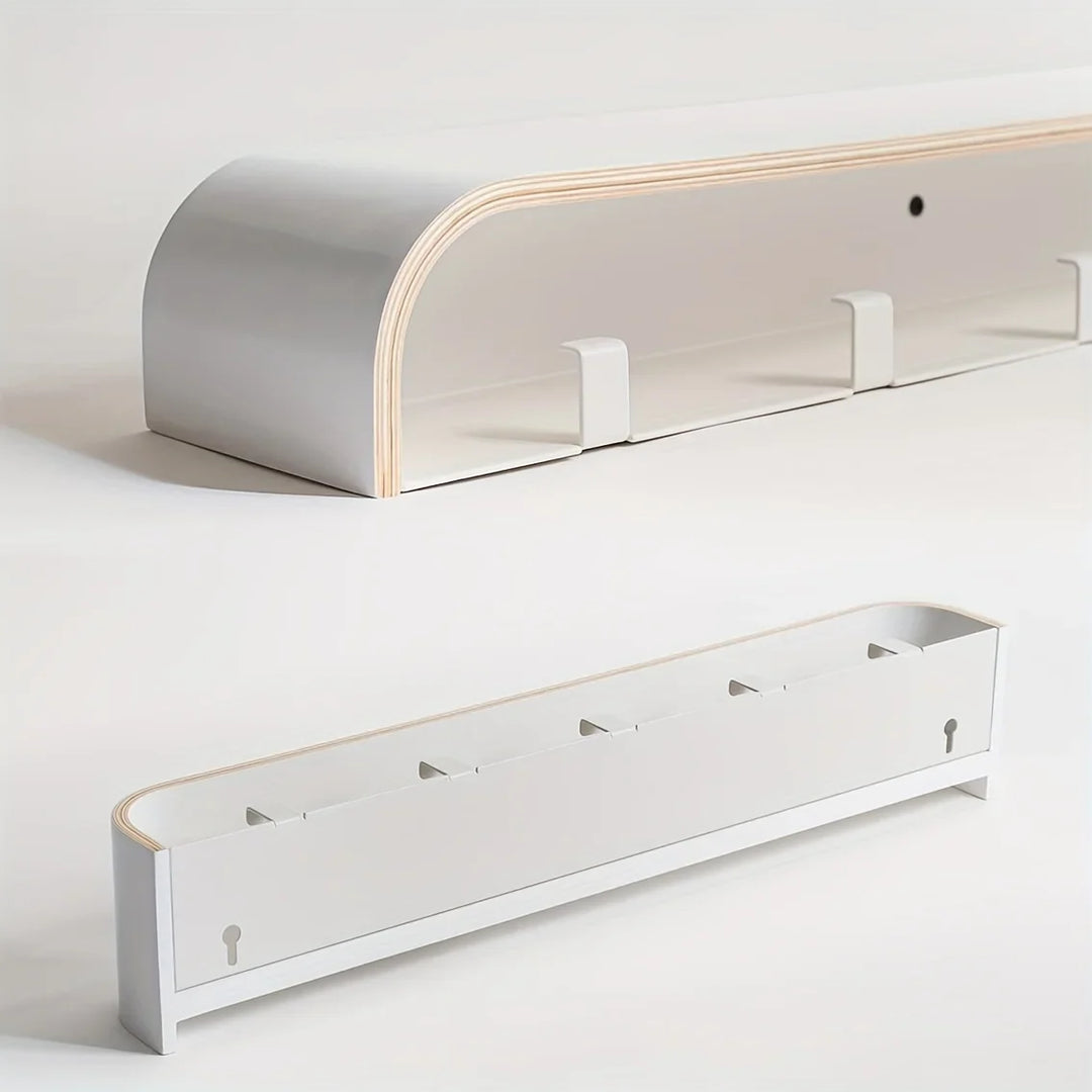 NordicHide Rack Vegghylle med hylle & skjulte kroker Luvikno