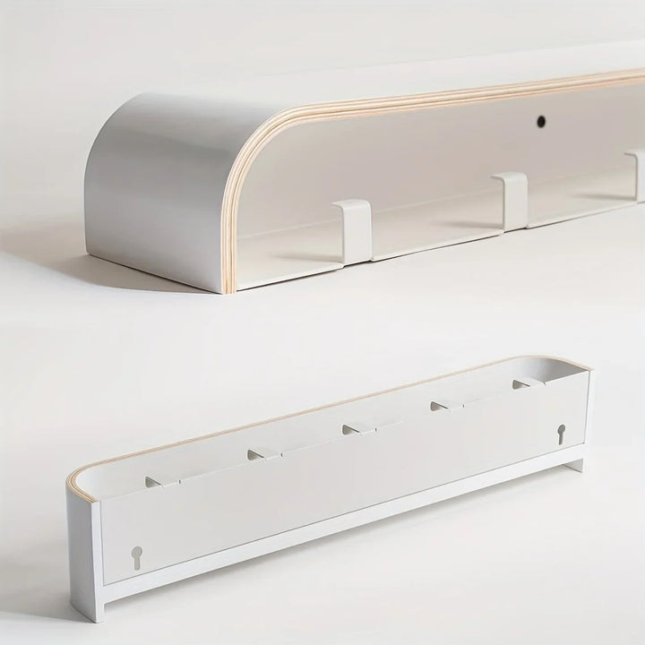NordicHide Rack Vegghylle med hylle & skjulte kroker Luvikno