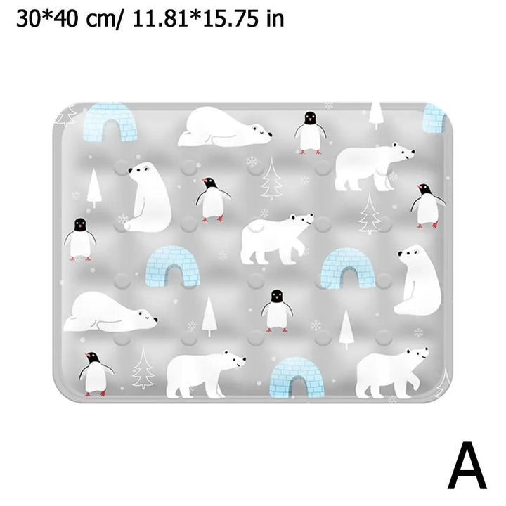 Luvikno | FrostPaws Kjølematte for Hund og Katt | Gjenbrukbar & Fyllt med Gel | For Sommer & Reise | PVC