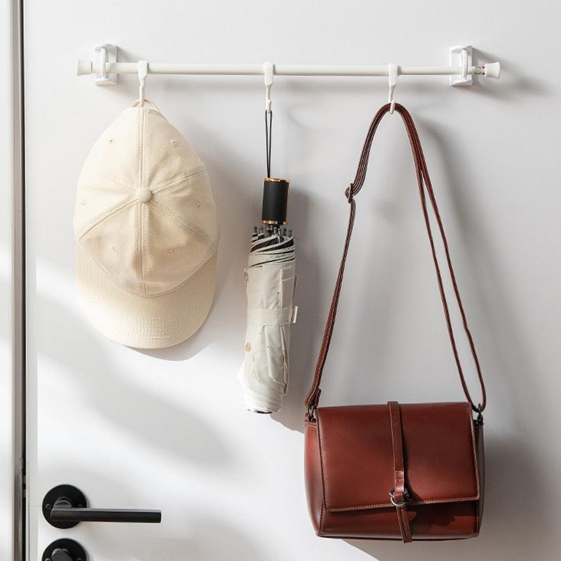 Punch-Free Handy Hook Justerbar Stangholder | Luvikno