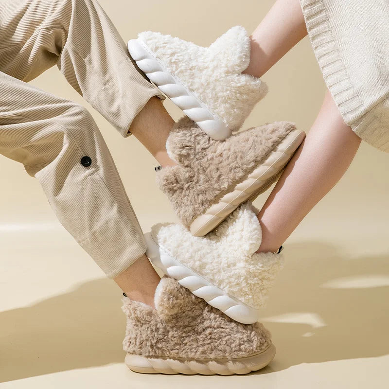 Varme og koselige dameslippers for høst og vinter – Sklisikker, komfortable slippers for hjemmet og fritid | Luvikno