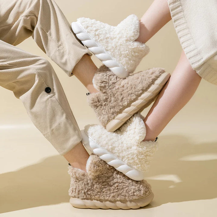 Varme og koselige dameslippers for høst og vinter – Sklisikker, komfortable slippers for hjemmet og fritid | Luvikno
