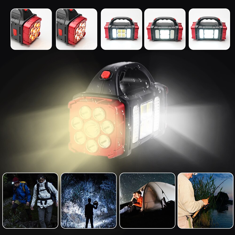 Solar Blast Kraftig Power Bank LED Lynse | Luvikno