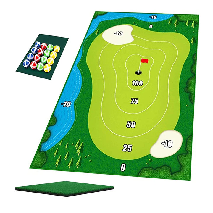SwingZone - Kompakt Innendørs Golf Sett for Hjemme Moro Luvikno